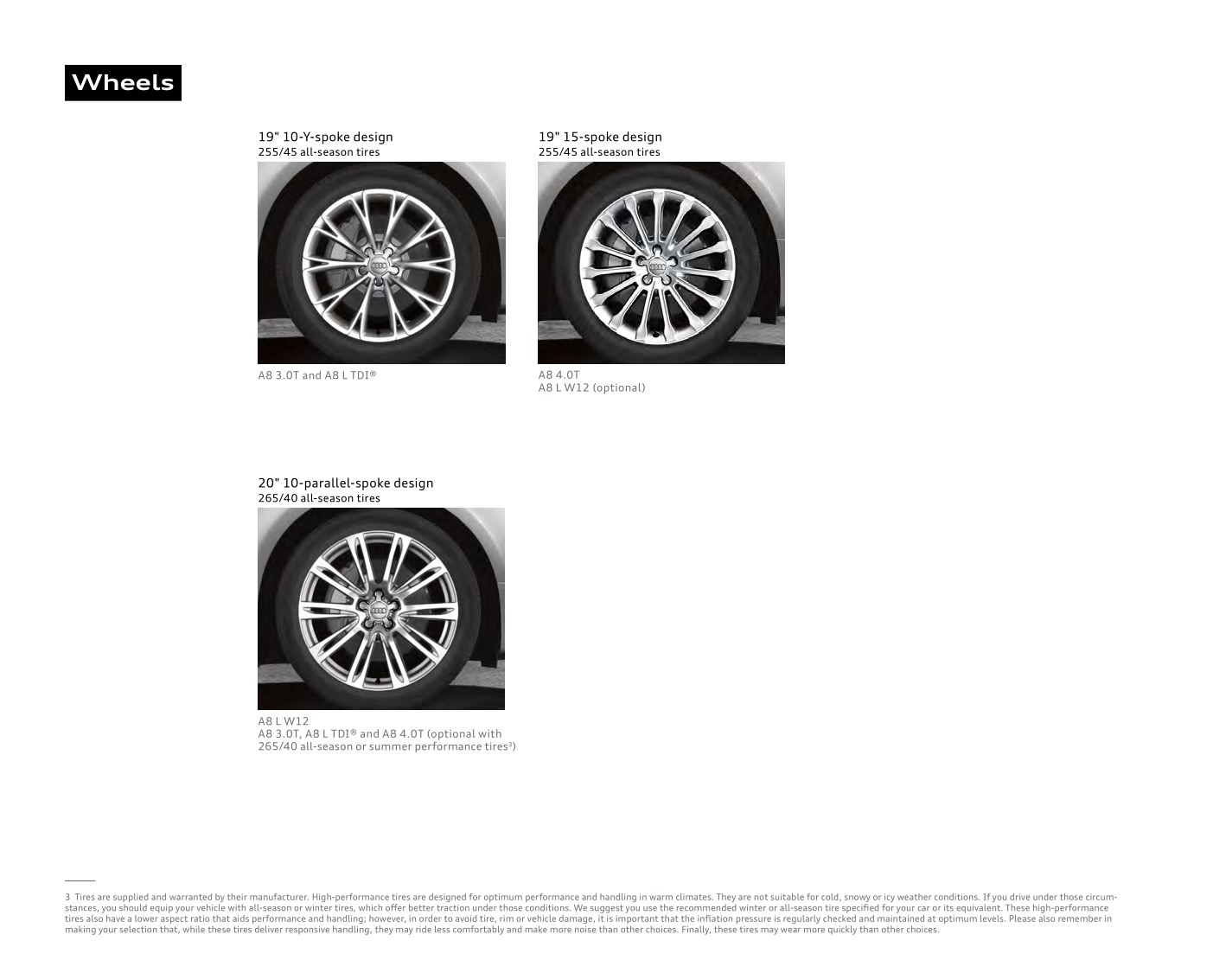 2014 Audi A8 Brochure Page 1